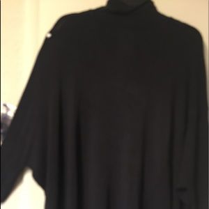 WE THE FREE OVERSIZED TURTLENECK TUNIC BLACK